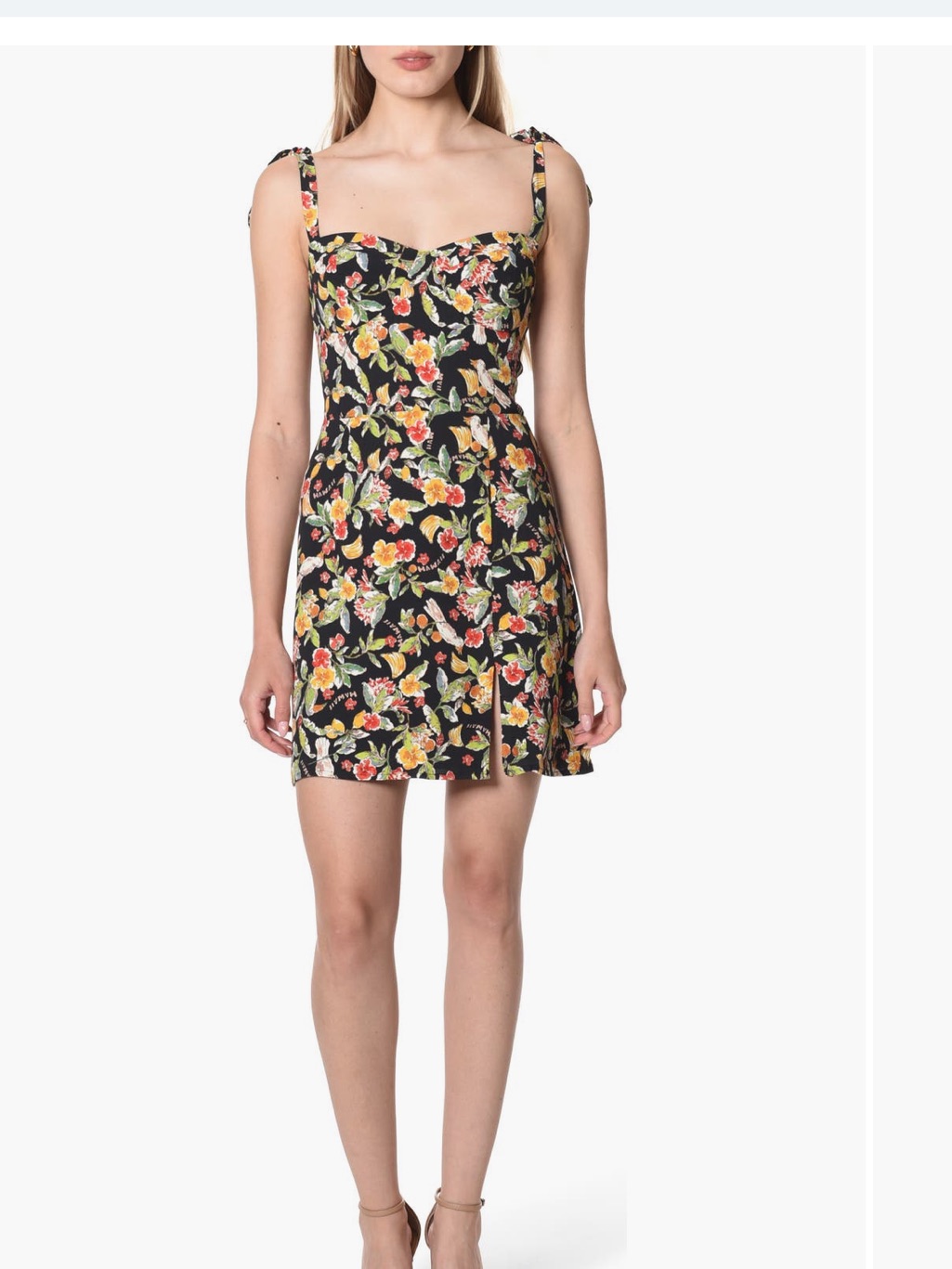 Wayf Malibu Tie-Shoulder Dress